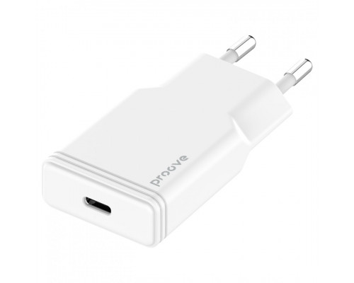 Сетевое зарядное устройство Proove Slender 20W Type-C White (WCSS20010002)