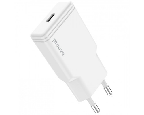 Сетевое зарядное устройство Proove Slender 20W Type-C White (WCSS20010002)