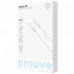 Кабель Proove GridLine Type-C to Type-C 60W (1m) White (CCGL60002202)