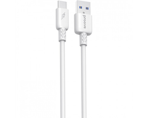 Кабель Proove GridLine USB to Type-C 3A (1m) White (CCGL15001202)