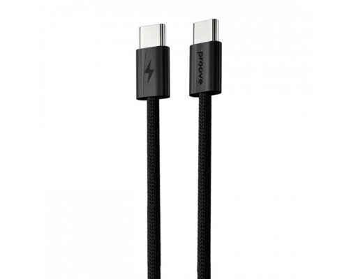 Кабель Proove Energy Stream Type-C to Type-C 60W (1m) Black (CCES60002201)