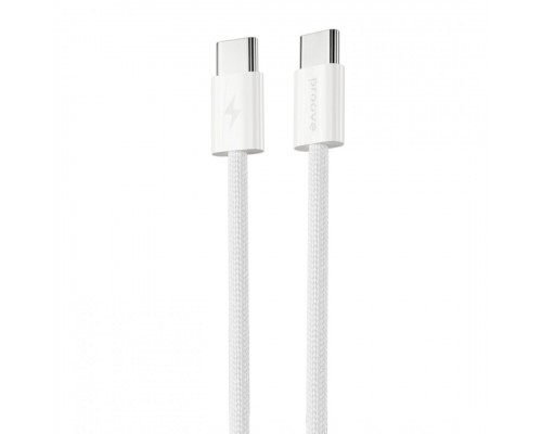 Кабель Proove Energy Stream Type-C to Type-C 60W (1m) White (CCES60002202)