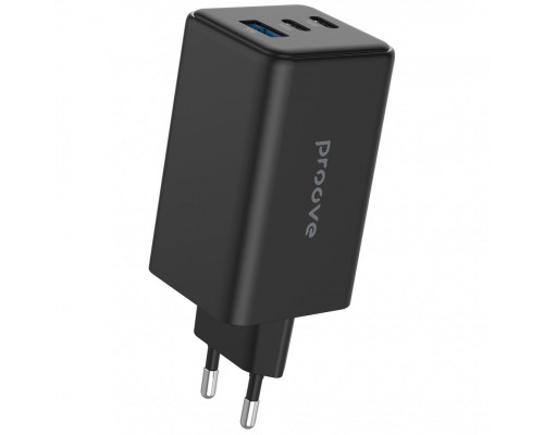 Мережевий зарядний пристрій Proove Pocket GaN Max 100W (2Type-C + USB) Black (WCPG10012201)