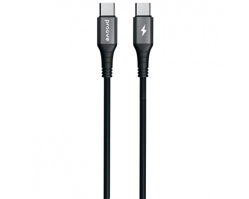 Кабель Proove WireX Type-C to Type-C 60W (2m) Black (CCWX60002221)