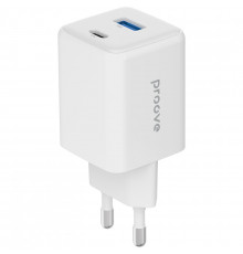 Мережевий зарядний пристрій Proove Pocket GaN 45W Type-C+USB White (WCPG45110002)
