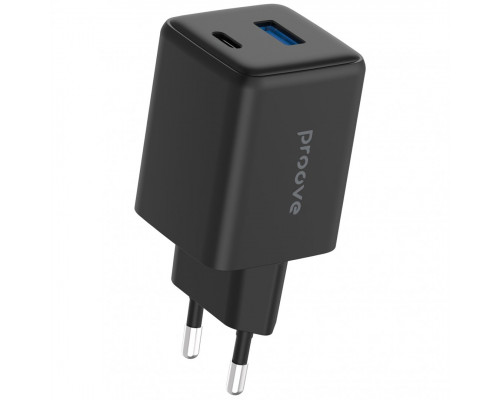 Мережевий зарядний пристрій Proove Pocket GaN 45W Type-C+USB Black (WCPG45110001)