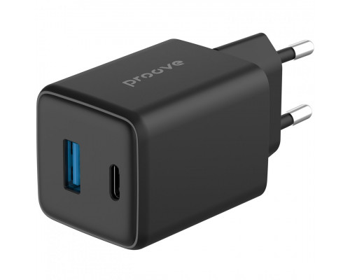 Мережевий зарядний пристрій Proove Pocket GaN 45W Type-C+USB Black (WCPG45110001)