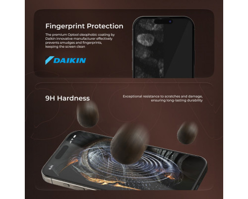 Захисне скло Proove Achilles Full Screen для iPhone 17 Air Black (PGPAIP17A001)
