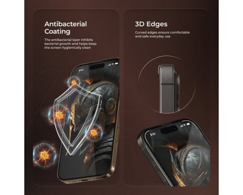 Захисне скло Proove Achilles Full Screen для iPhone 17 Air Black (PGPAIP17A001)