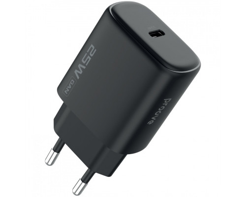 Сетевое зарядное устройство Proove Silicone Power 2 25W Type-C Black (WCSP25010001)