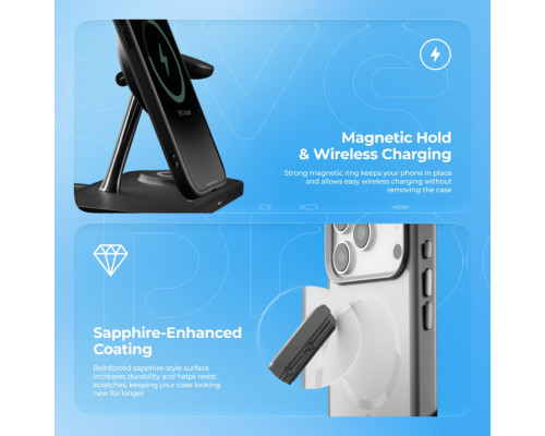 Чехол Proove Sapphire Case with Magnetic Ring для iPhone 17 Pro Cosmic Orange (PCSAIP17P055)