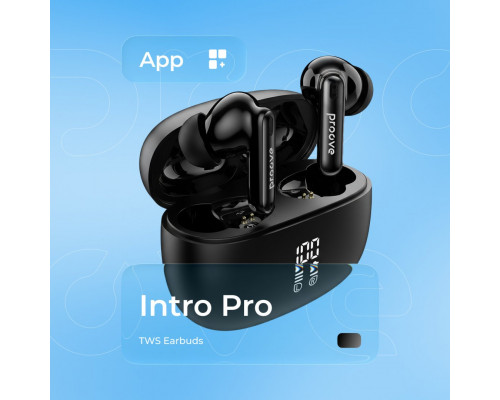 Бездротові навушники Proove Intro Pro TWS with ANC Obsidian Black (TWIP0001AP15)