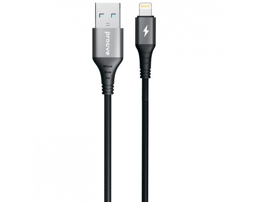 Кабель Proove WireX USB to Lightning 2.4A (1m) Black (CCWX12001201)