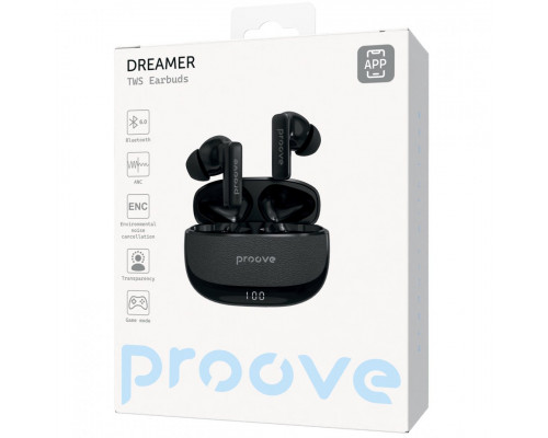 Бездротові навушники Proove Dreamer TWS with ANC Black (TWDM0001AP01)