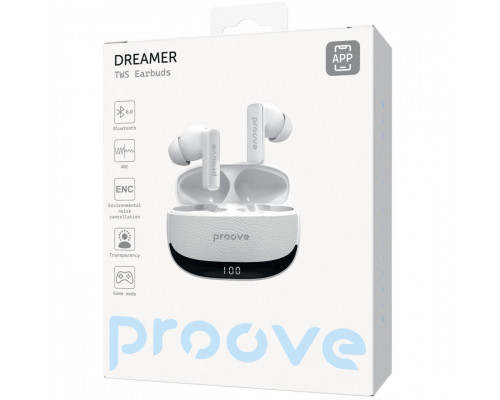 Бездротові навушники Proove Dreamer TWS with ANC White (TWDM0001AP02)