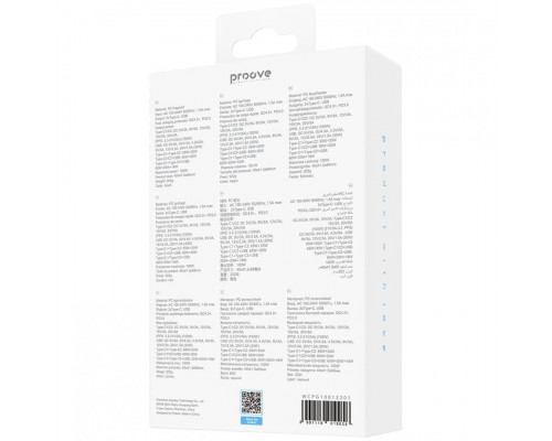 Сетевое зарядное устройство Proove Pocket GaN Max 100W (2Type-C + USB) White (WCPG10012202)