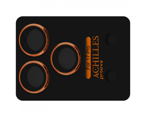 Защитное стекло Achilles Full Metal для камеры iPhone 17 Pro Cosmic Orange (CPPAFM17P030)