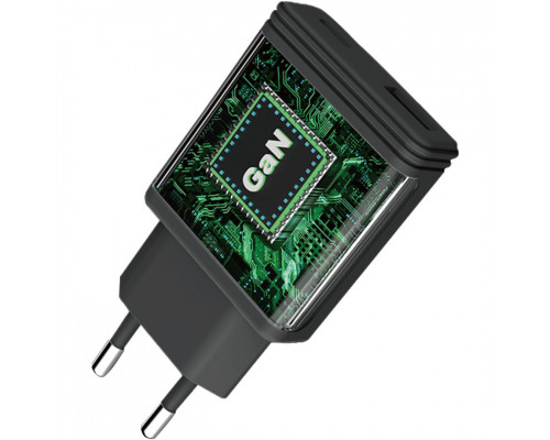 Сетевое зарядное устройство Proove Slender 45W Type-C+USB Black (WCSL45110001)