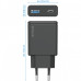 Сетевое зарядное устройство Proove Slender 45W Type-C+USB Black (WCSL45110001)