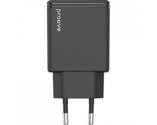 Сетевое зарядное устройство Proove Slender 45W Type-C+USB Black (WCSL45110001)