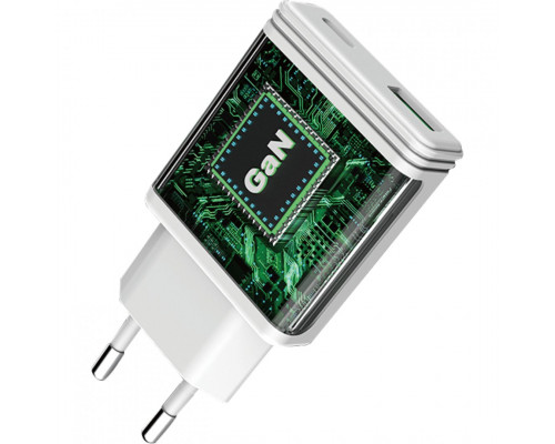 Сетевое зарядное устройство Proove Slender 45W Type-C+USB White (WCSL45110002)