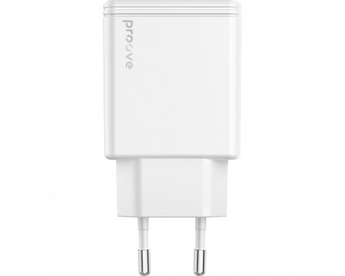 Сетевое зарядное устройство Proove Slender 45W Type-C+USB White (WCSL45110002)
