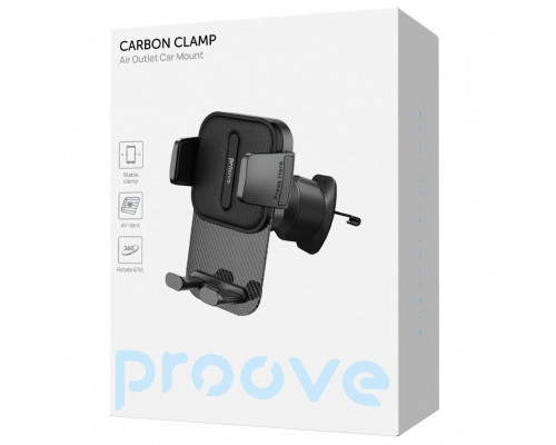 Автомобільний тримач Proove Carbon Clamp Air Outlet Car Mount Black (CHCNA0000001)
