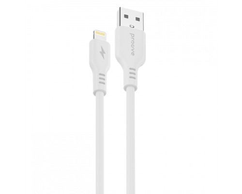 Кабель Proove Rebirth USB to Lightning 2.4A (1m) White (CCRE12001102)