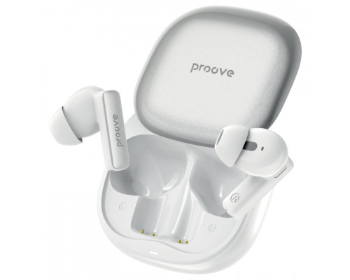 Бездротові навушники Proove NoLimit TWS with Hybrid ANC (APP) White/Silver (TWNL0001AP26)