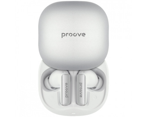 Бездротові навушники Proove NoLimit TWS with Hybrid ANC (APP) White/Silver (TWNL0001AP26)