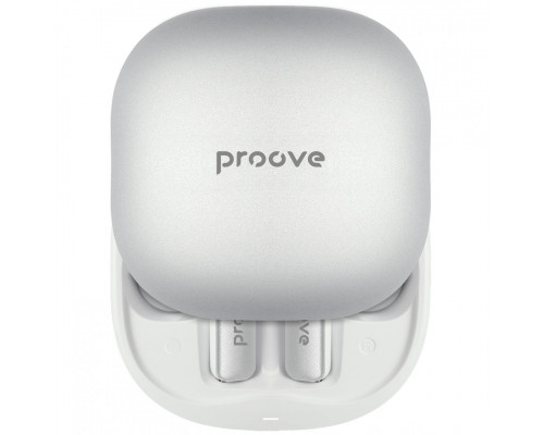 Бездротові навушники Proove NoLimit TWS with Hybrid ANC (APP) White/Silver (TWNL0001AP26)