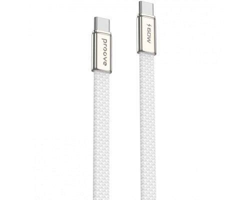 Кабель Proove AirLine Type-C to Type-C 60W (1m) White (CCAI60002202)