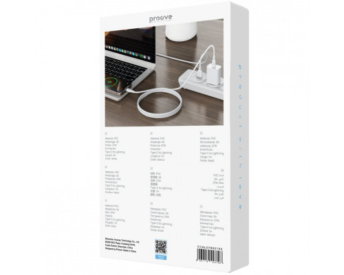 Кабель Proove GridLine Type-C to Lightning 27W (1m) Black (CCGL27002101)