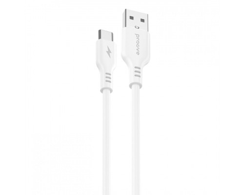Кабель Proove Rebirth USB to Type-C 2.4A (1m) White (CCRE27001202)