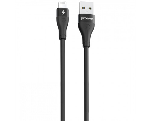 Кабель Proove Soft Silicone USB to Lightning 2.4A (2m) Black (CCSO20001121)