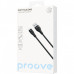 Кабель Proove Soft Silicone USB to Lightning 2.4A (2m) Black (CCSO20001121)