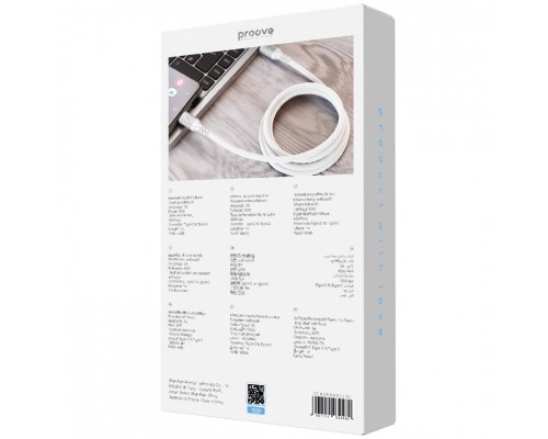 Кабель Proove ReGen Silicone Type-C to Type-C 60W (1m) White (CCRS60002202)