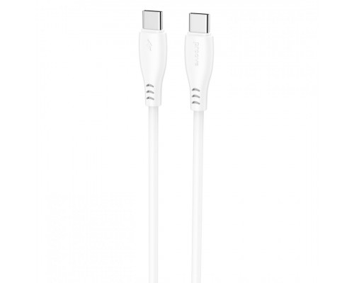 Кабель Proove Simple Silicone Type-C to Type-C 60W (1m) White (CCSI60002202)