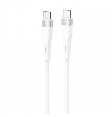 Кабель Proove Light Silicone Plus Type-C to Type-C 60W (1m) White (CCLS60002202)