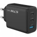 Сетевое зарядное устройство Proove Silicone Power 2 67W (2 Type-C + USB) Black (WCSP26120001)