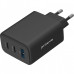 Сетевое зарядное устройство Proove Silicone Power 2 67W (2 Type-C + USB) Black (WCSP26120001)