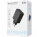 Сетевое зарядное устройство Proove Silicone Power 2 67W (2 Type-C + USB) Black (WCSP26120001)
