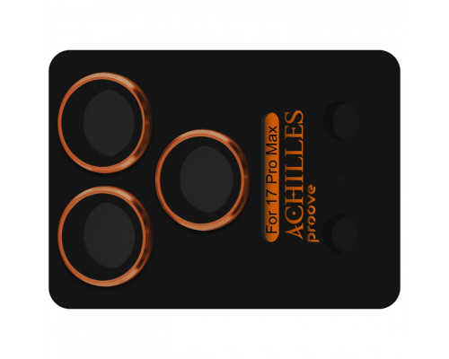 Защитное стекло Achilles Full Metal для камеры iPhone 17 Pro Max Cosmic Orange (CPPAFM17PM30)