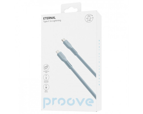 Кабель Proove Eternal Type-C to Lightning 27W (2m) Light Blue (CCET27002128)