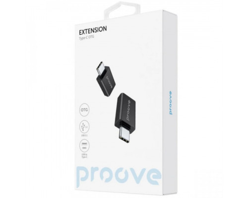 Перехідник OTG Proove Extension USB to Type-C Black (HBEX00101001)