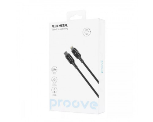 Кабель Proove Flex Metal Type-C to Lightning 27W (1m) Black (CCFM27002101)