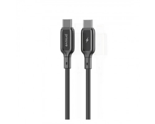 Кабель Proove Flex Metal Type-C to Type-C 60W (1m) Black (CCFM60002201)