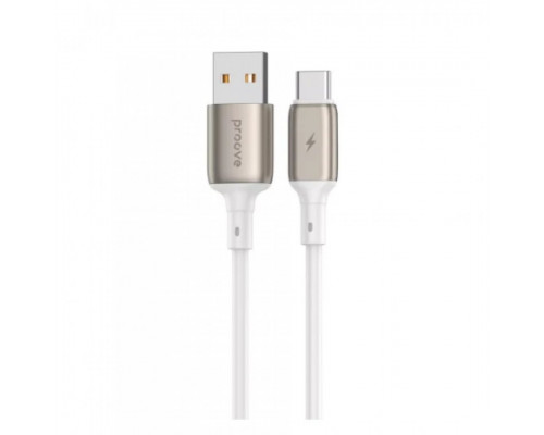 Кабель Proove Flex Metal USB to Type-C (1m) White (CCFM20001202)