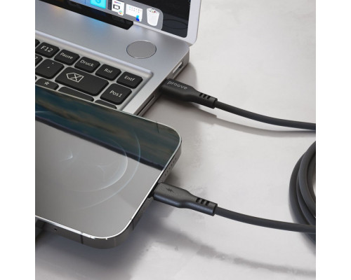 Кабель Proove Rebirth Type-C to Lightning 27W (1m) White/Black (CCRE60002102)