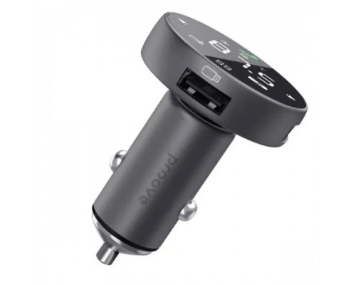 Автомобильное зарядное устройство Proove FM Launcher Sound Sync 30W (PD+QC3.0) Type-C+USB (FMSS30110003)